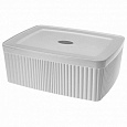 ЛОТОК С КРЫШКОЙ "VELVET", 295х225х110 ММ, 6,55Л (светло-серый флэк) ЛОТОК С КРЫШКОЙ "VELVET", 295х225х110 ММ, 6,55Л (светло-серый флэк)