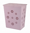 Корзина д/белья "Плетенка" 60л (розовый) Корзина д/белья "Плетенка" 60л (розовый)