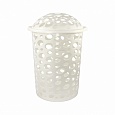 Корзина д/белья "Сорренто" 45л (белый) Корзина д/белья "Сорренто" 45л (белый)