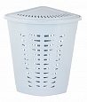 Корзина д/белья 45л угловая (голубой) Корзина д/белья 45л угловая (голубой)