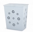 Корзина д/белья "Плетенка" 60л (голубой) Корзина д/белья "Плетенка" 60л (голубой)