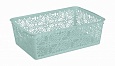 КОРЗИНКА УНИВЕРСАЛЬНАЯ "FLORAL", 380Х250Х125 ММ (Микс розовый светло-голубой) КОРЗИНКА УНИВЕРСАЛЬНАЯ "FLORAL", 380Х250Х125 ММ (Микс розовый светло-голубой)