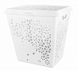 Корзина д/белья "Эстель" 45л (белый) Корзина д/белья "Эстель" 45л (белый)