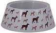 Миска "Dogs" 0,7л (серый) Миска "Dogs" 0,7л (серый)